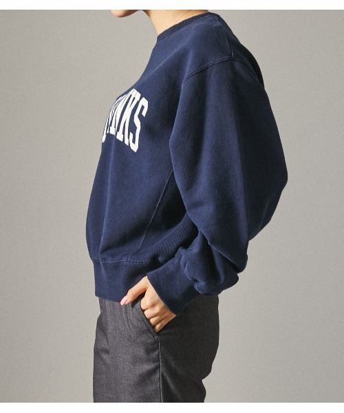 RODEO CROWNS WIDE BOWL（ロデオクラウンズワイドボウル）の「【Aoi Ihara プロデュース】Pronk/ｶﾚｯｼﾞｽｳｪｯﾄ（スウェット・レディース・ネイビー/グレー×ホワイト・FREE）」の10枚目の写真