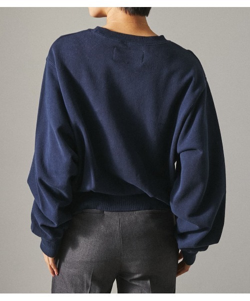 RODEO CROWNS WIDE BOWL（ロデオクラウンズワイドボウル）の「【Aoi Ihara プロデュース】Pronk/ｶﾚｯｼﾞｽｳｪｯﾄ（スウェット・レディース・ネイビー/グレー×ホワイト・FREE）」の6枚目の写真