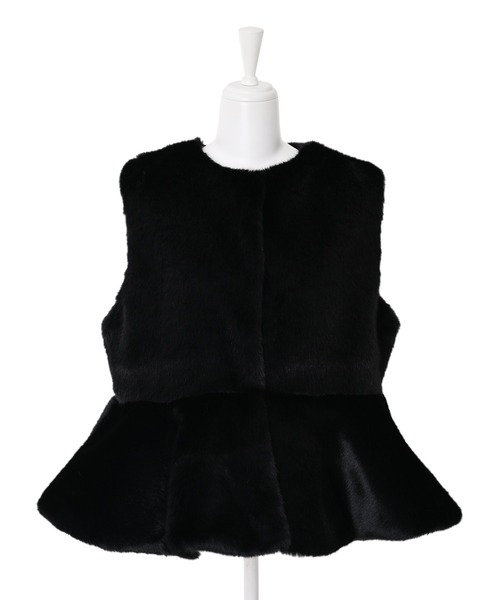 Narcissus（ナルシス）の「【Narcissus】フェイクファージャケット（その他アウター・レディース・グレー/ブラック・FREE）」の10枚目の写真