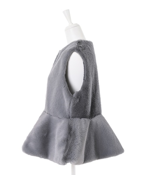 Narcissus（ナルシス）の「【Narcissus】フェイクファージャケット（その他アウター・レディース・グレー/ブラック・FREE）」の13枚目の写真