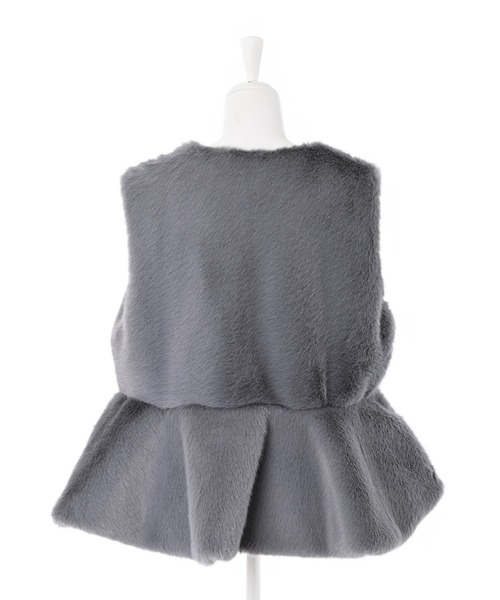 Narcissus（ナルシス）の「【Narcissus】フェイクファージャケット（その他アウター・レディース・グレー/ブラック・FREE）」の14枚目の写真