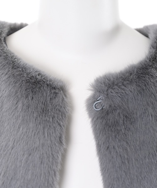 Narcissus（ナルシス）の「【Narcissus】フェイクファージャケット（その他アウター・レディース・グレー/ブラック・FREE）」の16枚目の写真