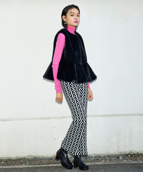 Narcissus（ナルシス）の「【Narcissus】フェイクファージャケット（その他アウター・レディース・グレー/ブラック・FREE）」の18枚目の写真