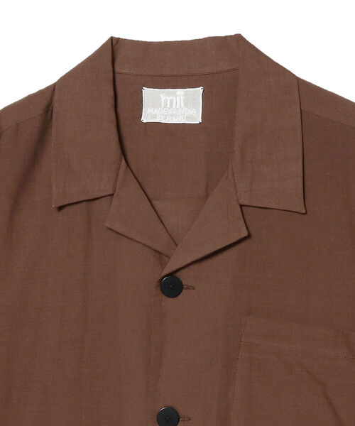 mii（ミー）の「mii × International Gallery BEAMS / 別注 CACTUS オープンカラーシャツ（シャツ/ブラウス・メンズ・ブラウン・MEDIUM/SMALL/LARGE）」の11枚目の写真