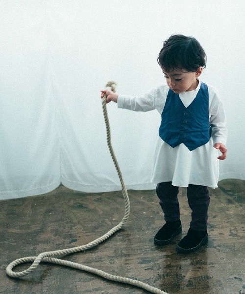 MARLMARL（マールマール）の「【MARLMARL】マールマール お食事エプロン BABYサイズ『garcon/ギャルソン』（マグ/哺乳瓶/お食事グッズ・キッズ・その他1/その他3/その他2・S）」の2枚目の写真