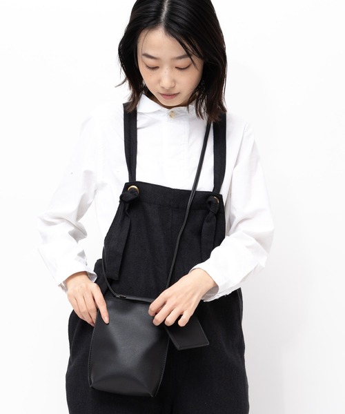 polka polka（ポルカポルカ）の「polka polka / ポルカポルカ ミニマムショルダー ミニショルダー サブバッグ ショルダーバッグ SDI（ショルダーバッグ・レディース・ブラック/シルバー/ブルー/ライトグリーン/アイボリー/グレイッシュベージュ/ライトグレー・FREE）」の3枚目の写真