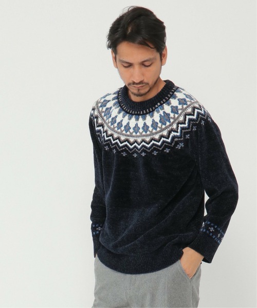 通販 割引 モール求心柄ニット 2 ニット セーター Ikka イッカ のファッション 口コミ店 Bmti Uz