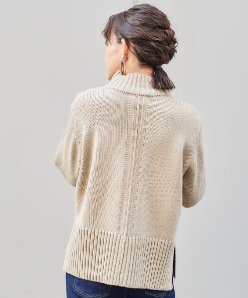 cepo(セポ)の「センターリンキング ハイネックニット(ニット/セーター・レディース・ダークブラウン/ベージュ/ピンク/グリーン・M)」の18枚目の写真