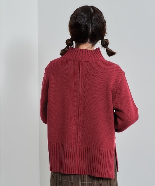 cepo(セポ)の「センターリンキング ハイネックニット(ニット/セーター・レディース・ダークブラウン/ベージュ/ピンク/グリーン・M)」の10枚目の写真