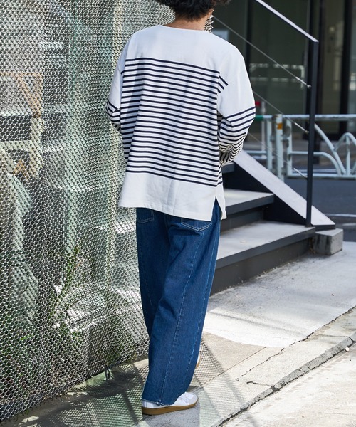 DISCOAT（ディスコート）の「バスクボーダービックロングスリーブ（Tシャツ/カットソー・メンズ・イエロー/ブルー/グリーン・LARGE/MEDIUM）」の11枚目の写真