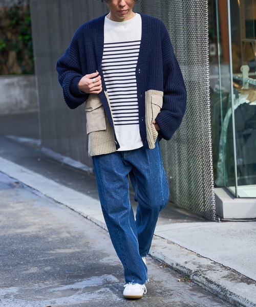 DISCOAT（ディスコート）の「バスクボーダービックロングスリーブ（Tシャツ/カットソー・メンズ・イエロー/ブルー/グリーン・LARGE/MEDIUM）」の14枚目の写真