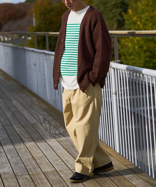 DISCOAT（ディスコート）の「バスクボーダービックロングスリーブ（Tシャツ/カットソー・メンズ・イエロー/ブルー/グリーン・LARGE/MEDIUM）」の21枚目の写真