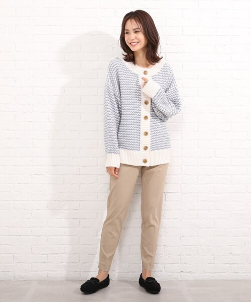 SHOO・LA・RUE（シューラルー）の「◆2WAYリンクス柄クルーカーディガン（カーディガン/ボレロ・レディース・ブラック系4/ライトイエロー系5/ブルー系4・00）」の15枚目の写真