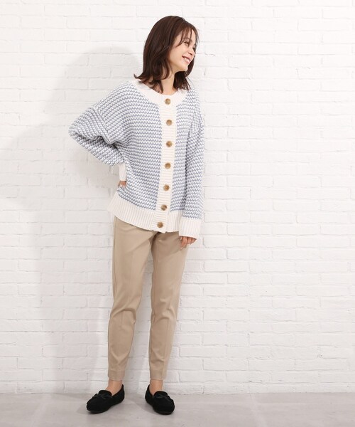 SHOO・LA・RUE（シューラルー）の「◆2WAYリンクス柄クルーカーディガン（カーディガン/ボレロ・レディース・ブラック系4/ライトイエロー系5/ブルー系4・00）」の19枚目の写真