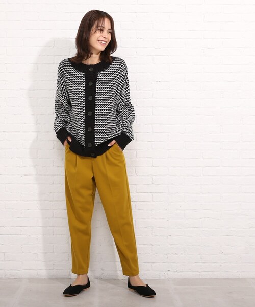 SHOO・LA・RUE（シューラルー）の「◆2WAYリンクス柄クルーカーディガン（カーディガン/ボレロ・レディース・ブラック系4/ライトイエロー系5/ブルー系4・00）」の20枚目の写真