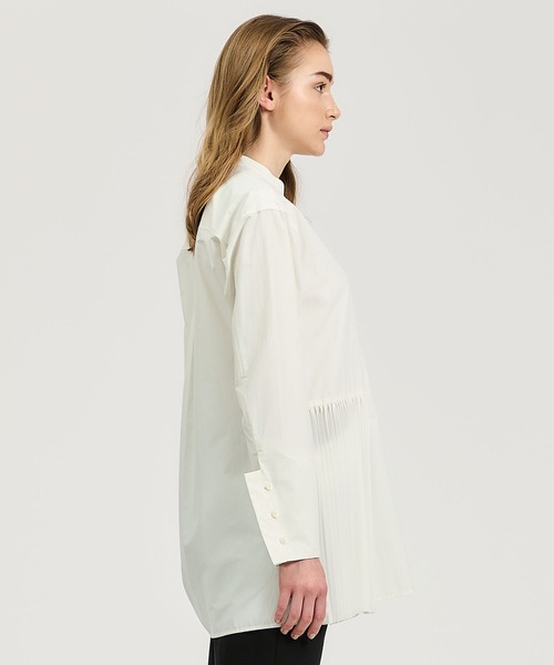 ESTNATION（エストネーション）の「COLUMN / プリーツミックスブラウス