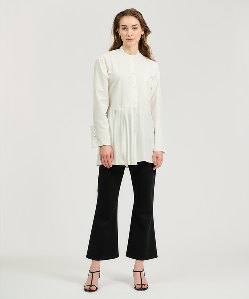 ESTNATION（エストネーション）の「COLUMN / プリーツミックスブラウス