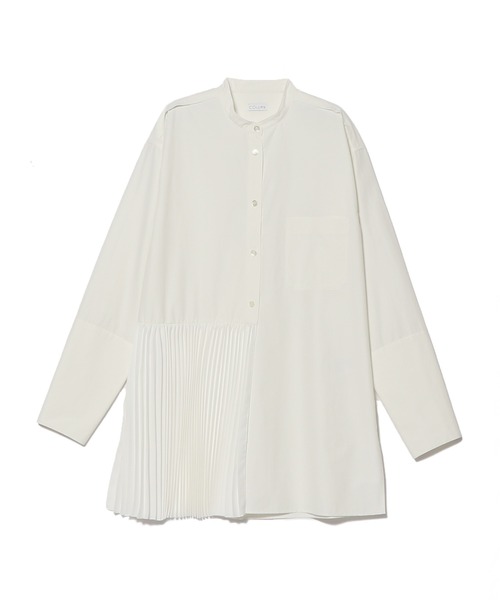 ESTNATION（エストネーション）の「COLUMN / プリーツミックスブラウス