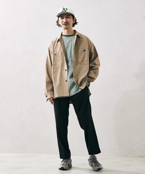 JOURNAL STANDARD relume(ジャーナルスタンダード レリューム)の「TR STRECH イージー ワイドストレートスラックス(スラックス・メンズ・ブラック/ブラウン/グレー・MEDIUM/LARGE)」の4枚目の写真