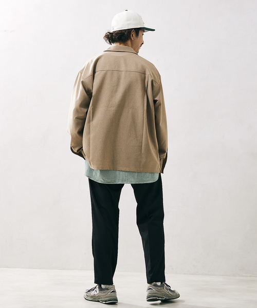 JOURNAL STANDARD relume(ジャーナルスタンダード レリューム)の「TR STRECH イージー ワイドストレートスラックス(スラックス・メンズ・ブラック/ブラウン/グレー・MEDIUM/LARGE)」の5枚目の写真