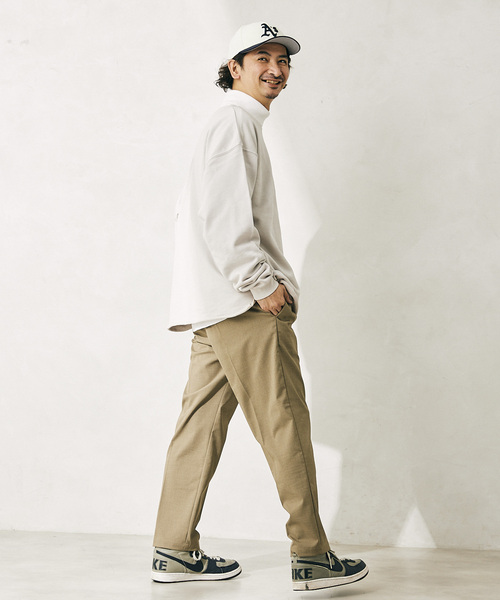 JOURNAL STANDARD relume(ジャーナルスタンダード レリューム)の「TR STRECH イージー ワイドストレートスラックス(スラックス・メンズ・ブラック/ブラウン/グレー・MEDIUM/LARGE)」の8枚目の写真