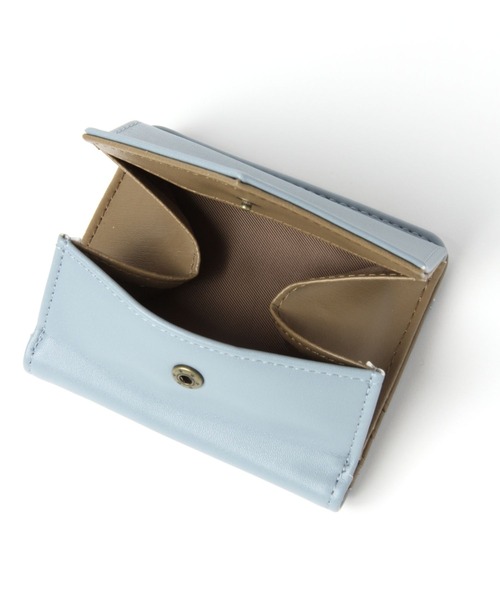 studio CLIP(スタディオクリップ)の「PU見やすいレター型財布(財布・レディース・ライトグレー/ピンク/イエロー/ブルー・FREE)」の7枚目の写真