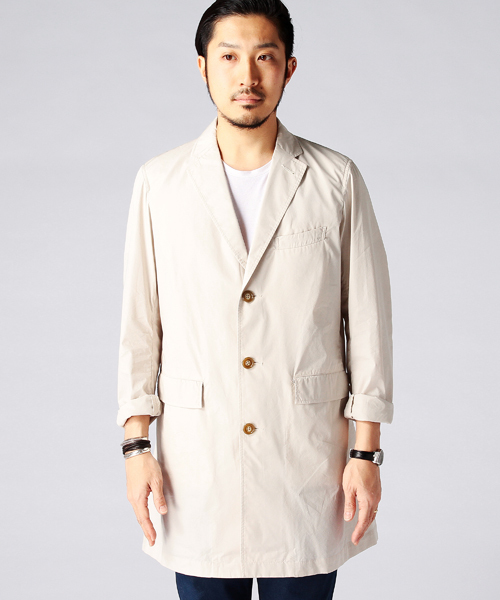 BEAMS(ビームス)の「○BEAMS / タイプライター チェスターコート(チェスターコート・メンズ・グリーン/ネイビー/ナチュラル・SMALL/LARGE/MEDIUM/X-LARGE)」の5枚目の写真