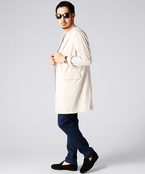 BEAMS(ビームス)の「○BEAMS / タイプライター チェスターコート(チェスターコート・メンズ・グリーン/ネイビー/ナチュラル・SMALL/LARGE/MEDIUM/X-LARGE)」の7枚目の写真