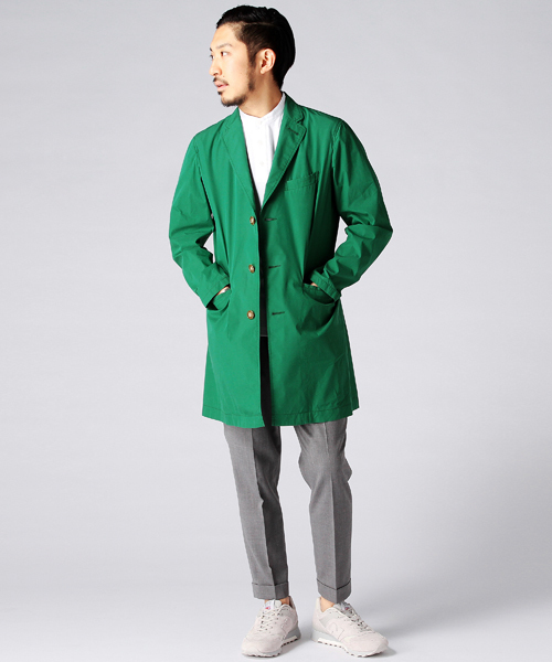 BEAMS(ビームス)の「○BEAMS / タイプライター チェスターコート(チェスターコート・メンズ・グリーン/ネイビー/ナチュラル・SMALL/LARGE/MEDIUM/X-LARGE)」の8枚目の写真