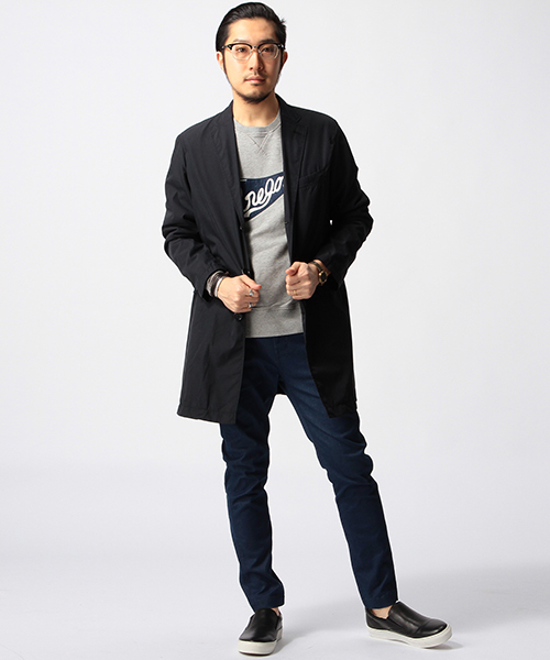 BEAMS(ビームス)の「○BEAMS / タイプライター チェスターコート(チェスターコート・メンズ・グリーン/ネイビー/ナチュラル・SMALL/LARGE/MEDIUM/X-LARGE)」の4枚目の写真