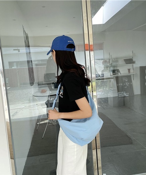 HALEY PESCA（ヘーリーペスカ）の「HALEY PESCA/大容量パステルカラー ショルダーバッグ（ショルダーバッグ・レディース・ホワイト/ブラック/ブルー/グリーン・FREE）」の18枚目の写真