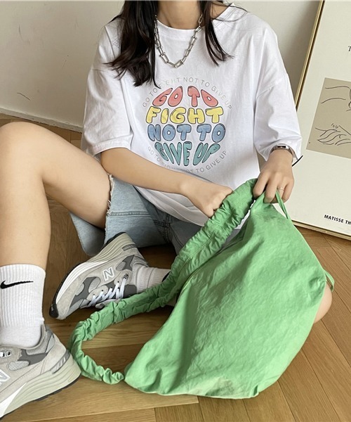 HALEY PESCA（ヘーリーペスカ）の「HALEY PESCA/大容量パステルカラー ショルダーバッグ（ショルダーバッグ・レディース・ホワイト/ブラック/ブルー/グリーン・FREE）」の15枚目の写真