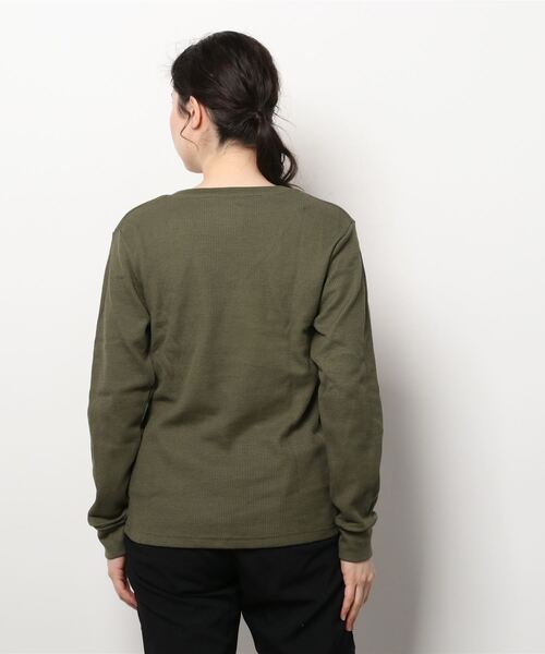 INNOCENT（イノセント）の「『RDS』Vネックワッフルカットソー（Tシャツ/カットソー・レディース・ホワイト/ブラック/ベージュ/ネイビー/カーキ/ライトピンク/グレー・MEDIUM/LARGE/X-LARGE）」の9枚目の写真