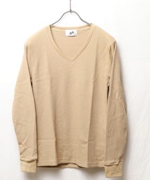 『RDS』Vネックワッフルカットソー