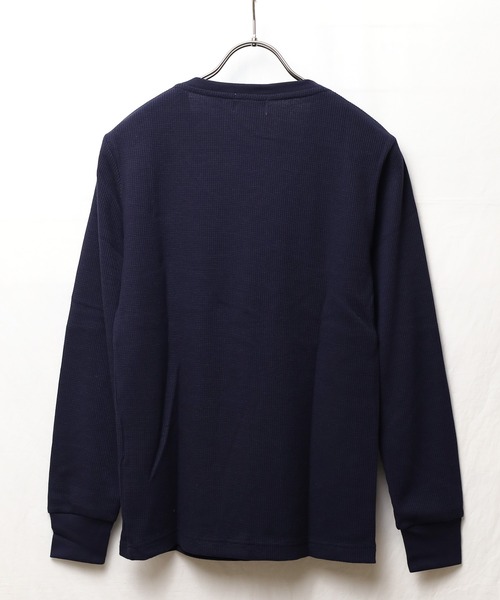 INNOCENT（イノセント）の「『RDS』Vネックワッフルカットソー（Tシャツ/カットソー・レディース・ホワイト/ブラック/ベージュ/ネイビー/カーキ/ライトピンク/グレー・MEDIUM/LARGE/X-LARGE）」の10枚目の写真