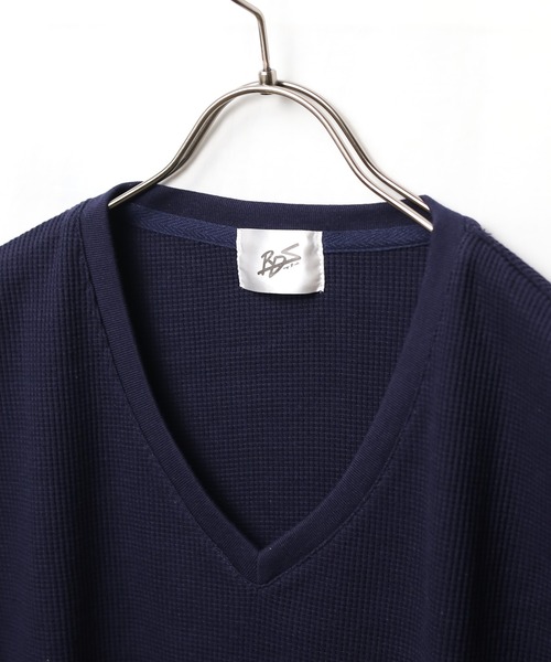 INNOCENT（イノセント）の「『RDS』Vネックワッフルカットソー（Tシャツ/カットソー・レディース・ホワイト/ブラック/ベージュ/ネイビー/カーキ/ライトピンク/グレー・MEDIUM/LARGE/X-LARGE）」の11枚目の写真