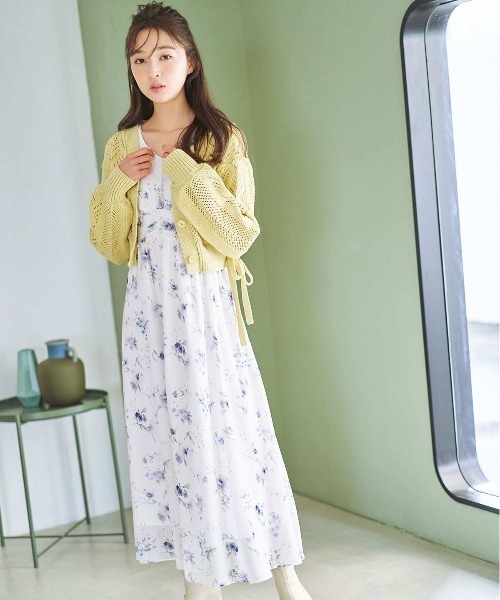 【セール10%OFF！】新品 定価4万 A PUPIL ア ピューピル シルク ボタニカル ワンピース XS/ドレス グリーン フレア 2400011086877 nsg green 【期間限定価格】【セール10%OFF！】新品 定価4万 A PUPIL
