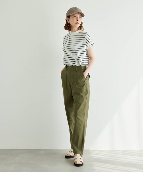 ROPE' PICNIC（ロペピクニック）の「【WEB限定36サイズ/ブラック】バックサテンベイカーパンツ（その他パンツ・レディース・ベージュ/ブラック/カーキ/ベージュ系その他2・36/40/38）」の12枚目の写真