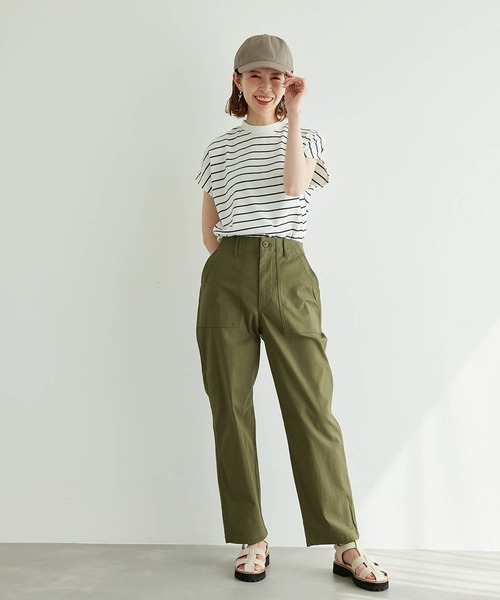 ROPE' PICNIC（ロペピクニック）の「【WEB限定36サイズ/ブラック】バックサテンベイカーパンツ（その他パンツ・レディース・ベージュ/ブラック/カーキ/ベージュ系その他2・36/40/38）」の13枚目の写真