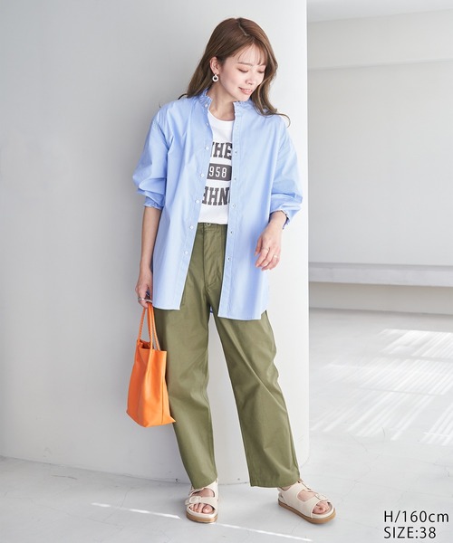 ROPE' PICNIC（ロペピクニック）の「【WEB限定36サイズ/ブラック】バックサテンベイカーパンツ（その他パンツ・レディース・ベージュ/ブラック/カーキ/ベージュ系その他2・36/40/38）」の20枚目の写真