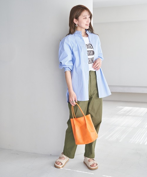 ROPE' PICNIC（ロペピクニック）の「【WEB限定36サイズ/ブラック】バックサテンベイカーパンツ（その他パンツ・レディース・ベージュ/ブラック/カーキ/ベージュ系その他2・36/40/38）」の21枚目の写真