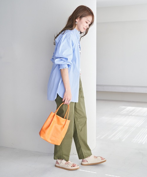 ROPE' PICNIC（ロペピクニック）の「【WEB限定36サイズ/ブラック】バックサテンベイカーパンツ（その他パンツ・レディース・ベージュ/ブラック/カーキ/ベージュ系その他2・36/40/38）」の22枚目の写真