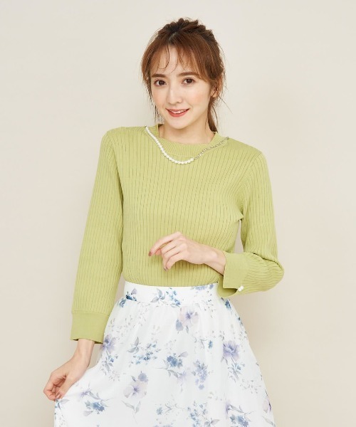 WILLSELECTION - ウィルセレクションVネックニット&amp;パール付チョーカー　ピンク　新品タグ付 WILLSELECTION/トップス/ニット / セーター｜公式オンライン