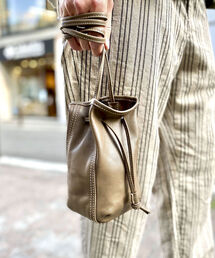 NOLLEY'S goodman | ルーヴル SMALL POUCH ポーチ ドローストリング バッグ 巾着(ショルダーバッグ)