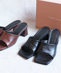 FABIO RUSCONI / VIRGI1305 / チャンキーヒールミュールサンダル