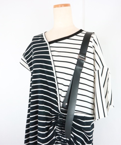 AULA AILA(アウラアイラ)の「ワンショルダードローストリングドレス(ドレス・レディース・ブラック/グリーン/マルチ・0)」の19枚目の写真