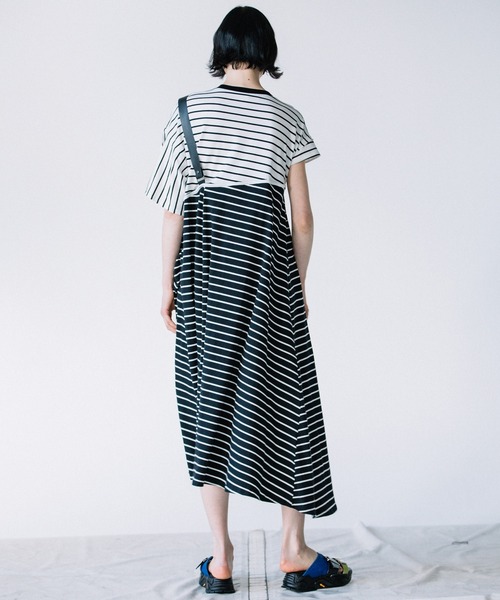 AULA AILA(アウラアイラ)の「ワンショルダードローストリングドレス(ドレス・レディース・ブラック/グリーン/マルチ・0)」の8枚目の写真