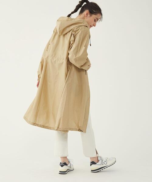 green label relaxing（グリーンレーベルリラクシング）の「モッズレインコート（レインコート/ポンチョ・レディース・ベージュ/ネイビー・FREE）」の10枚目の写真
