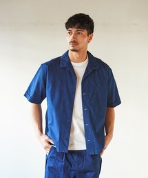 WILD THINGS　シェルテックデニムオープンカラーシャツ WT22022SG