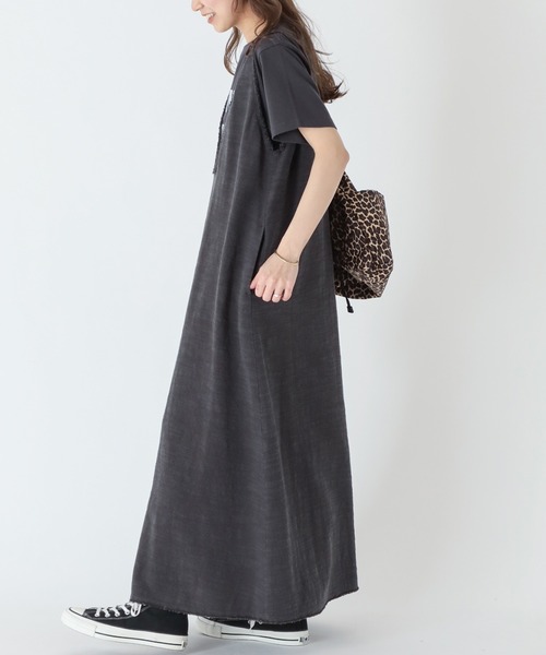 JOURNAL STANDARD relume(ジャーナルスタンダード レリューム)の「リネンコットンカットオフVネックワンピース(ジャンパースカート・レディース・グレー・FREE)」の15枚目の写真